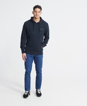 Superdry Edit Chino Férfi Nadrág Kék | NMRJA1627